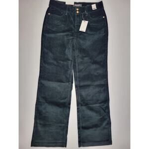 Judy Blue Corduroy‎ Wide Leg Pants Emerald Green High Waist Womens 13/31 JB88654